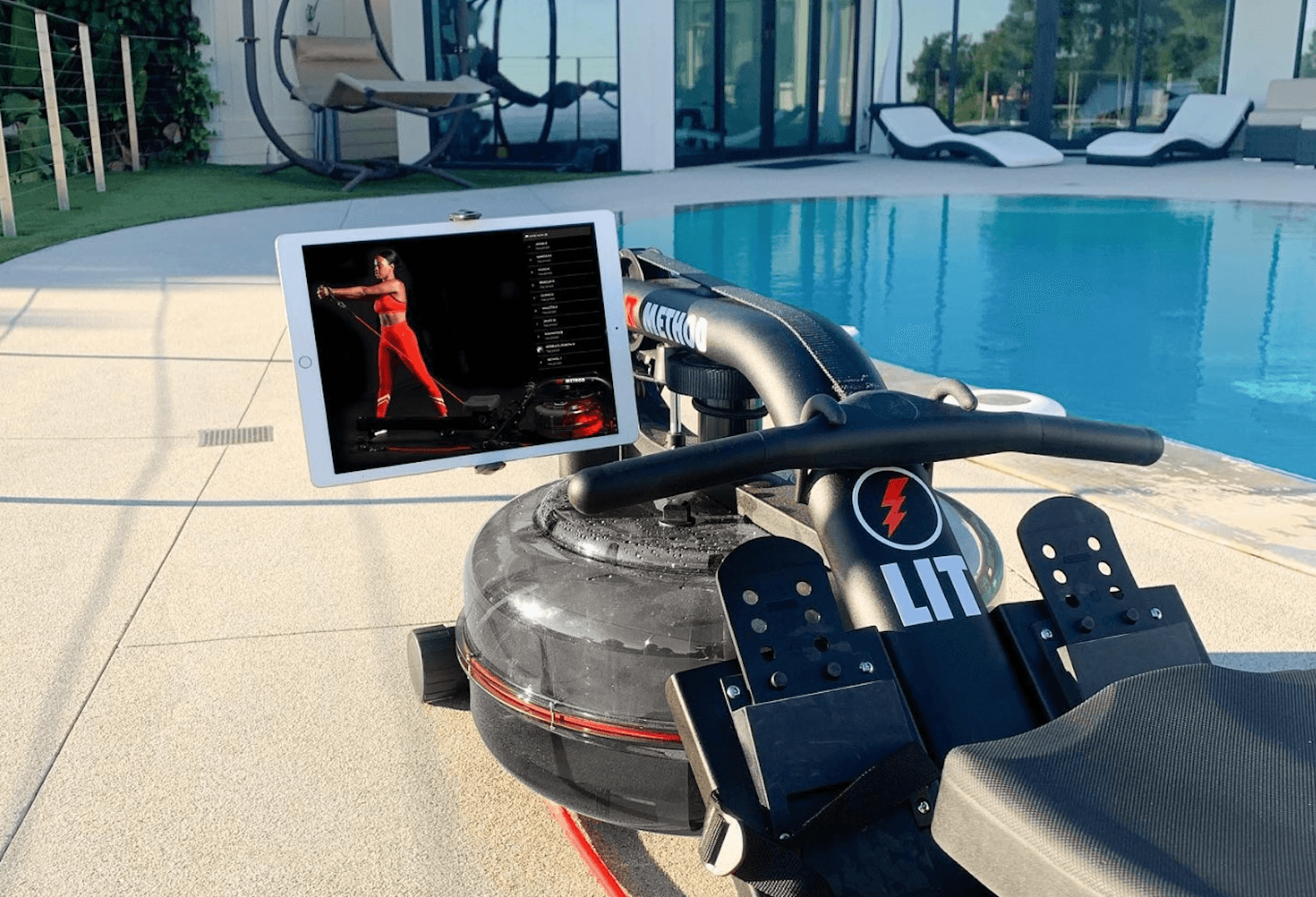 LIT Strength Machine with tablet